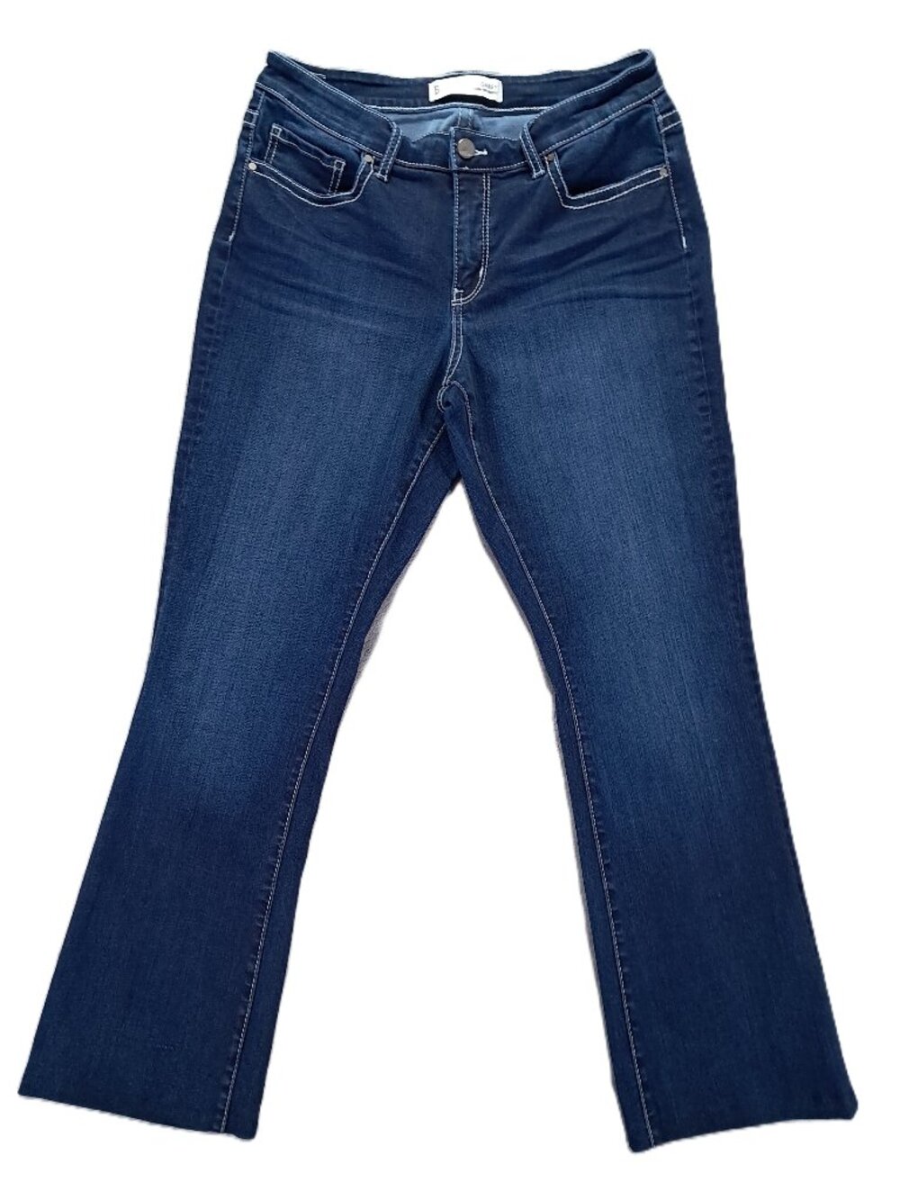 BKE Gabby Jean Women 32x29, Tag 29x31.5 Curvy Fit Bootcut Blue Denim Stretch